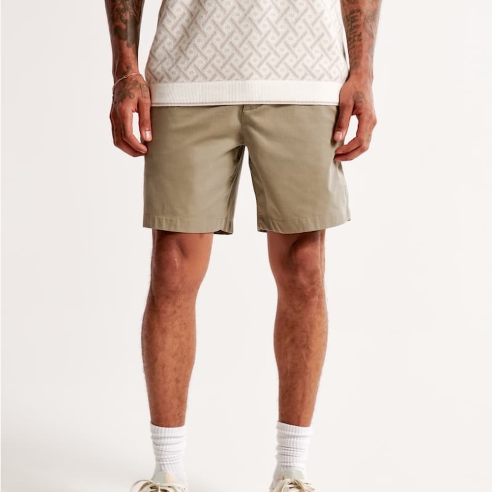 Abercrombie & Fitch Mens Shorts- Navy Blue